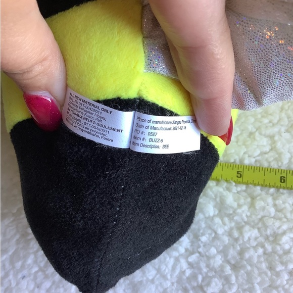 Caravan Softoys Buzz 5 BEE 17" Large Head Stuffed Animal Bumble Bee Plush - Picture 7 of 7